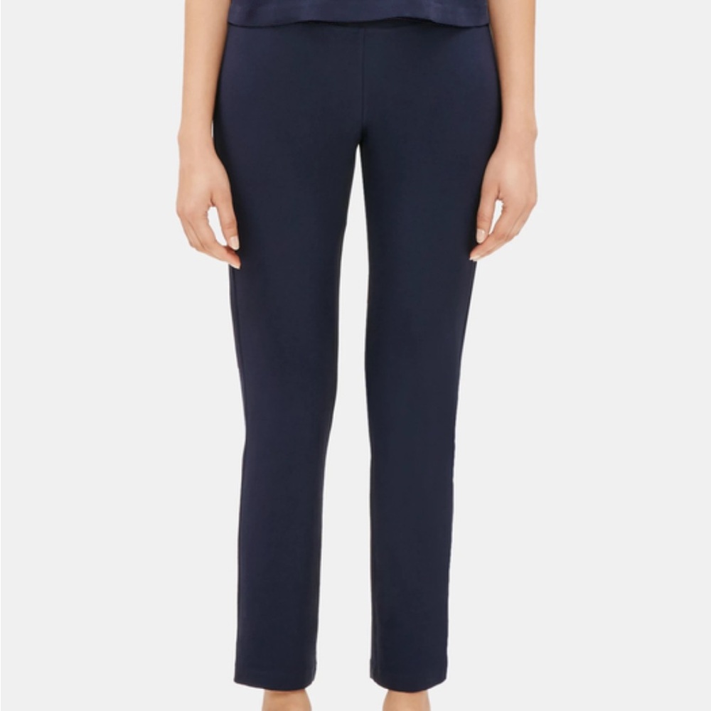 Eileen Fisher System Washable Stretch Crepe Slim Ankle Pant